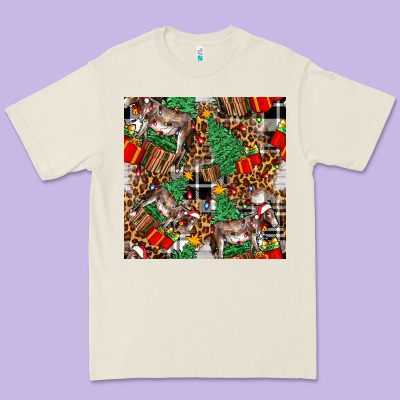 Christmas Donkey Premium Tee Designed By Fadigitalartstudio