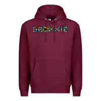 Burgundy grammie cowhide sunflower 1 Premium Hoodie - Jasminsmagicworld