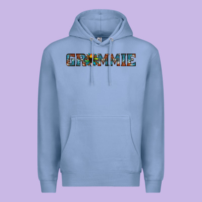 Grammie Cowhide Sunflower 1 Premium Hoodie Designed By Jasminsmagicworld