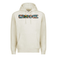 Oatmeal Heather grammie cowhide sunflower 1 Premium Hoodie - Jasminsmagicworld