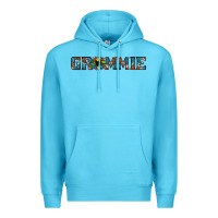 Ocean Blue grammie cowhide sunflower 1 Premium Hoodie - Jasminsmagicworld