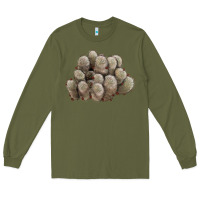 Army Green brown flowered cactus Long Sleeve Tee - LillyAllenDesigns