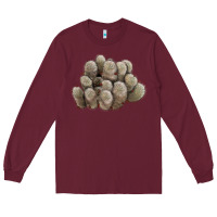 Burgundy brown flowered cactus Long Sleeve Tee - LillyAllenDesigns