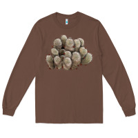 Chestnut brown flowered cactus Long Sleeve Tee - LillyAllenDesigns