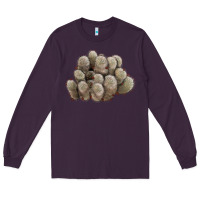 Plum brown flowered cactus Long Sleeve Tee - LillyAllenDesigns
