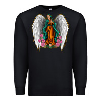 Black Angel Wing Lady of Guadalupe Premium Sweatshirt - Jasminsmagicworld