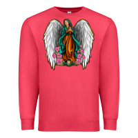 Cardinal Angel Wing Lady of Guadalupe Premium Sweatshirt - Jasminsmagicworld