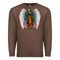 Chestnut Angel Wing Lady of Guadalupe Premium Sweatshirt - Jasminsmagicworld