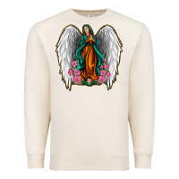 Sandshell Angel Wing Lady of Guadalupe Premium Sweatshirt - Jasminsmagicworld