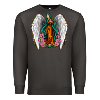 Smoke Angel Wing Lady of Guadalupe Premium Sweatshirt - Jasminsmagicworld