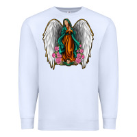 White Angel Wing Lady of Guadalupe Premium Sweatshirt - Jasminsmagicworld