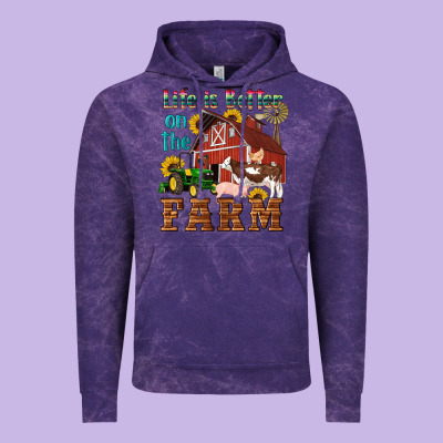 Western Life Is Better On The Farm Vintage Hoodie Designed By Artiststas
