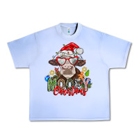 Grape Ice Mooey Christmas Urban Heavy Tee - CowhideDigitalArt