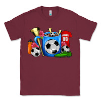 Burgundy Soccer Coffee Mug Classic Tee - FaDigitalArtStudio