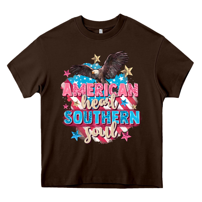 American Heart Southern Soul 4th Of July Heavy Core Tee by FaDigitalArtStudio | Teevron