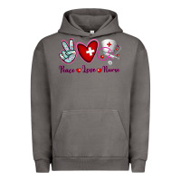 Pigment Tornado Peace Love Nurse Urban Hoodie - RanaPortraitStore
