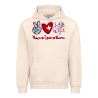 Sandshell Peace Love Nurse Urban Hoodie - RanaPortraitStore