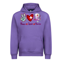 Tulip Peace Love Nurse Urban Hoodie - RanaPortraitStore