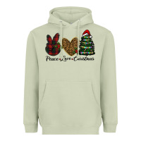 Matcha peace love christmas Heavyweight Hoodie - RanaPortraitStore