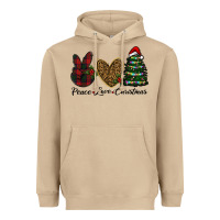 Mushroom peace love christmas Heavyweight Hoodie - RanaPortraitStore