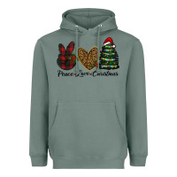 Sage peace love christmas Heavyweight Hoodie - RanaPortraitStore