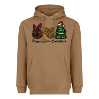 Toasted Coconut peace love christmas Heavyweight Hoodie - RanaPortraitStore