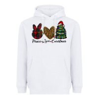 White peace love christmas Heavyweight Hoodie - RanaPortraitStore