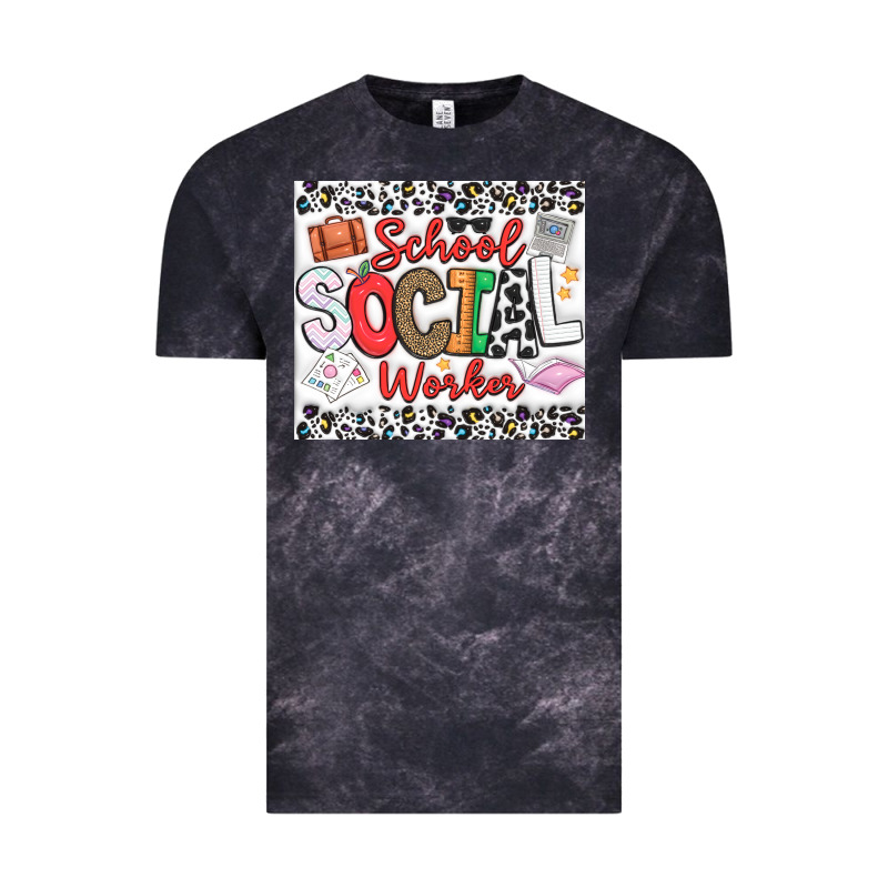 School Social Worker Vintage Tee by CowhideDigitalArt | Teevron