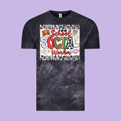 School Social Worker Vintage Tee Designed By Cowhidedigitalart