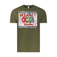 Vintage Olive School Social Worker Vintage Tee - CowhideDigitalArt