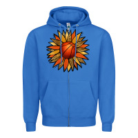 True Royal Basketball Sunflower Zipper Hoodie - Jasminsmagicworld