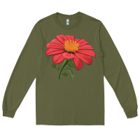 Army Green del sol sunflower Long Sleeve Tee - LillyAllenDesigns