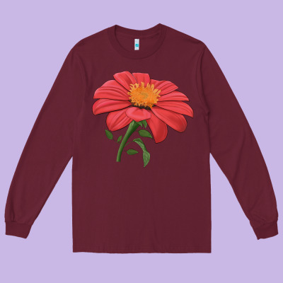 Del Sol Sunflower Long Sleeve Tee Designed By Lillyallendesigns