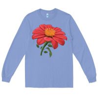 Colony Blue del sol sunflower Long Sleeve Tee - LillyAllenDesigns