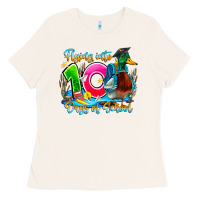 Bone name flying into 100 days of school Ladies Tee - CowhideDigitalArt