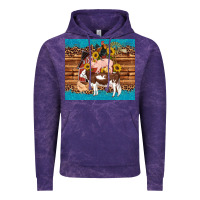 Cloud Purple western farm cow pig rooster chick farm chicken barn Vintage Hoodie - Artiststas