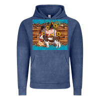 Vintage Denim western farm cow pig rooster chick farm chicken barn Vintage Hoodie - Artiststas