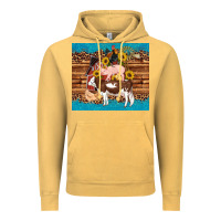 Vintage Mustard western farm cow pig rooster chick farm chicken barn Vintage Hoodie - Artiststas