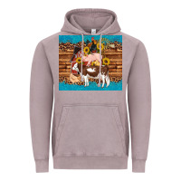 Vintage Zinc western farm cow pig rooster chick farm chicken barn Vintage Hoodie - Artiststas