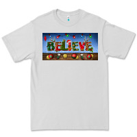 Dove Grey christmas believe license plate Premium Tee - BundleAndBundleShop