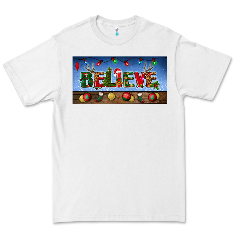 Christmas Believe License Plate Premium Tee by BundleAndBundleShop | Teevron