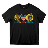 Black Fatih love freedom Heavy Core Tee - FaDigitalArtStudio