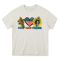 Cream Fatih love freedom Heavy Core Tee - FaDigitalArtStudio
