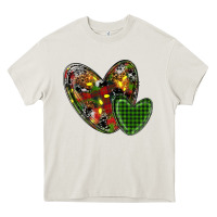 Cream christmas heart Heavy Core Tee - RanaPortraitStore