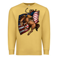 Antique Gold American Cowboy Premium Sweatshirt - Jasminsmagicworld