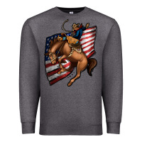Charcoal Heather American Cowboy Premium Sweatshirt - Jasminsmagicworld