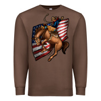 Chestnut American Cowboy Premium Sweatshirt - Jasminsmagicworld