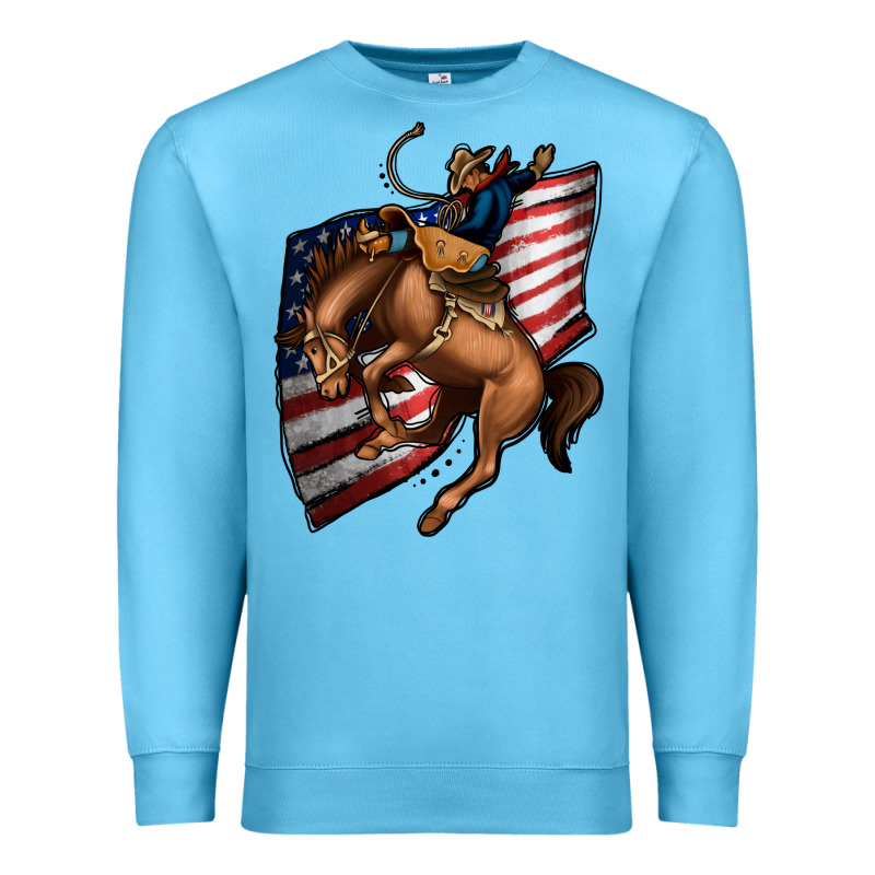 American Cowboy Premium Sweatshirt by Jasminsmagicworld | Teevron