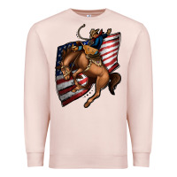 Pale Pink American Cowboy Premium Sweatshirt - Jasminsmagicworld