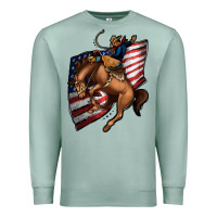 Seafoam American Cowboy Premium Sweatshirt - Jasminsmagicworld